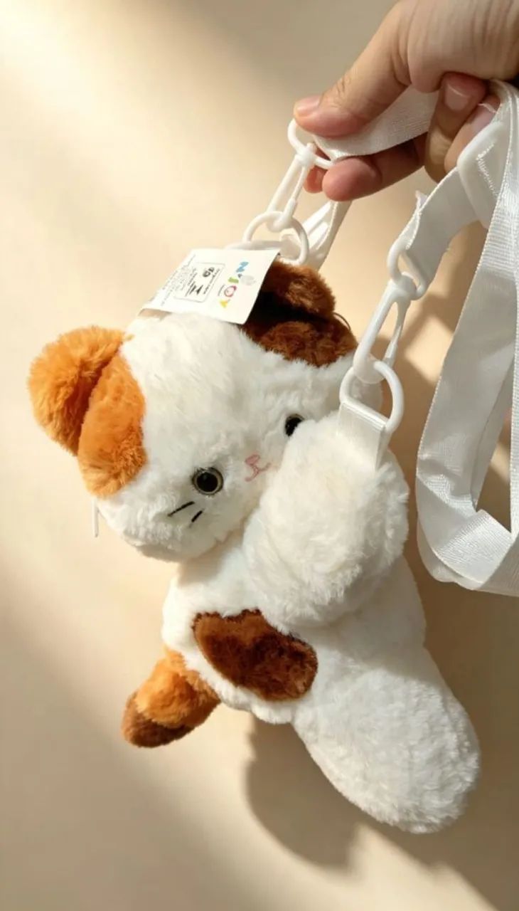 Bolsa mochila de gatinho 