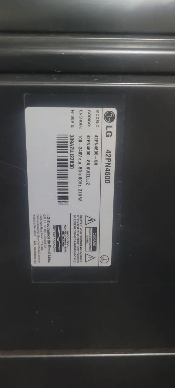 Tv 42 com defeito não é smart 