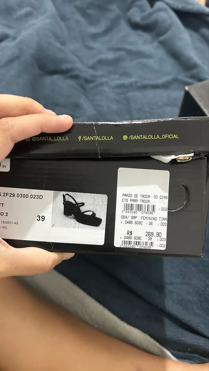 sandália SANTA LOLLA nunca usada - Foto 2