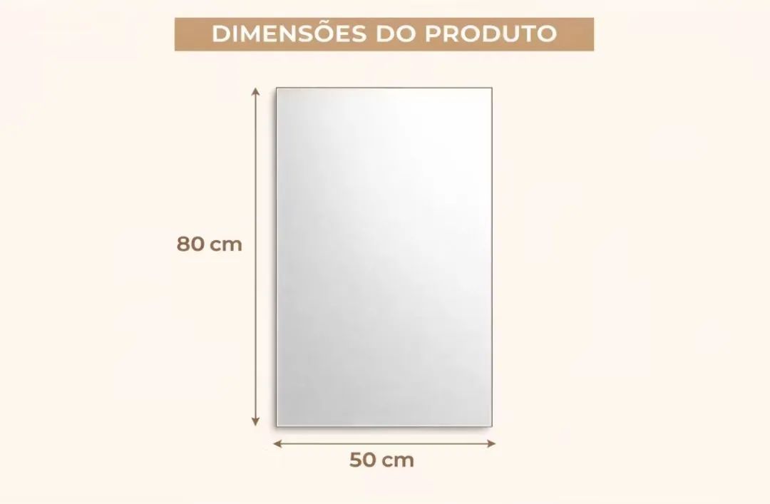 Espelho Retangular com LED 80x50 cm Touch 3 Tons de Luz - Foto 4