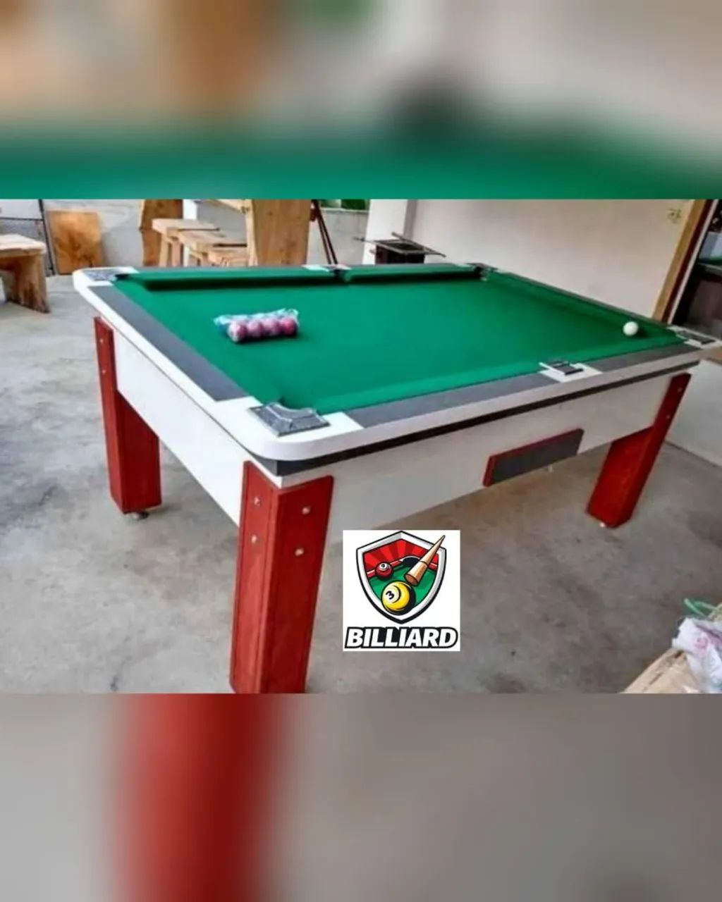 Sinuca Comercial Cor Branca Com Ficheiro  - Foto 5