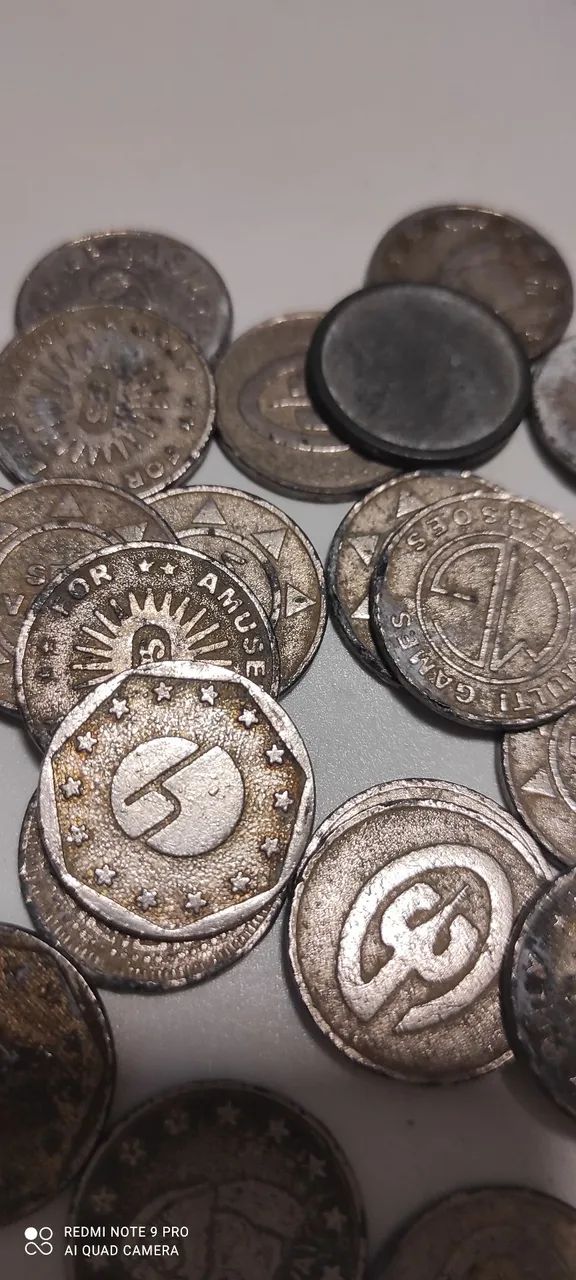 Fichinhas antigas? Para coleção,de fliperama? - Foto 4