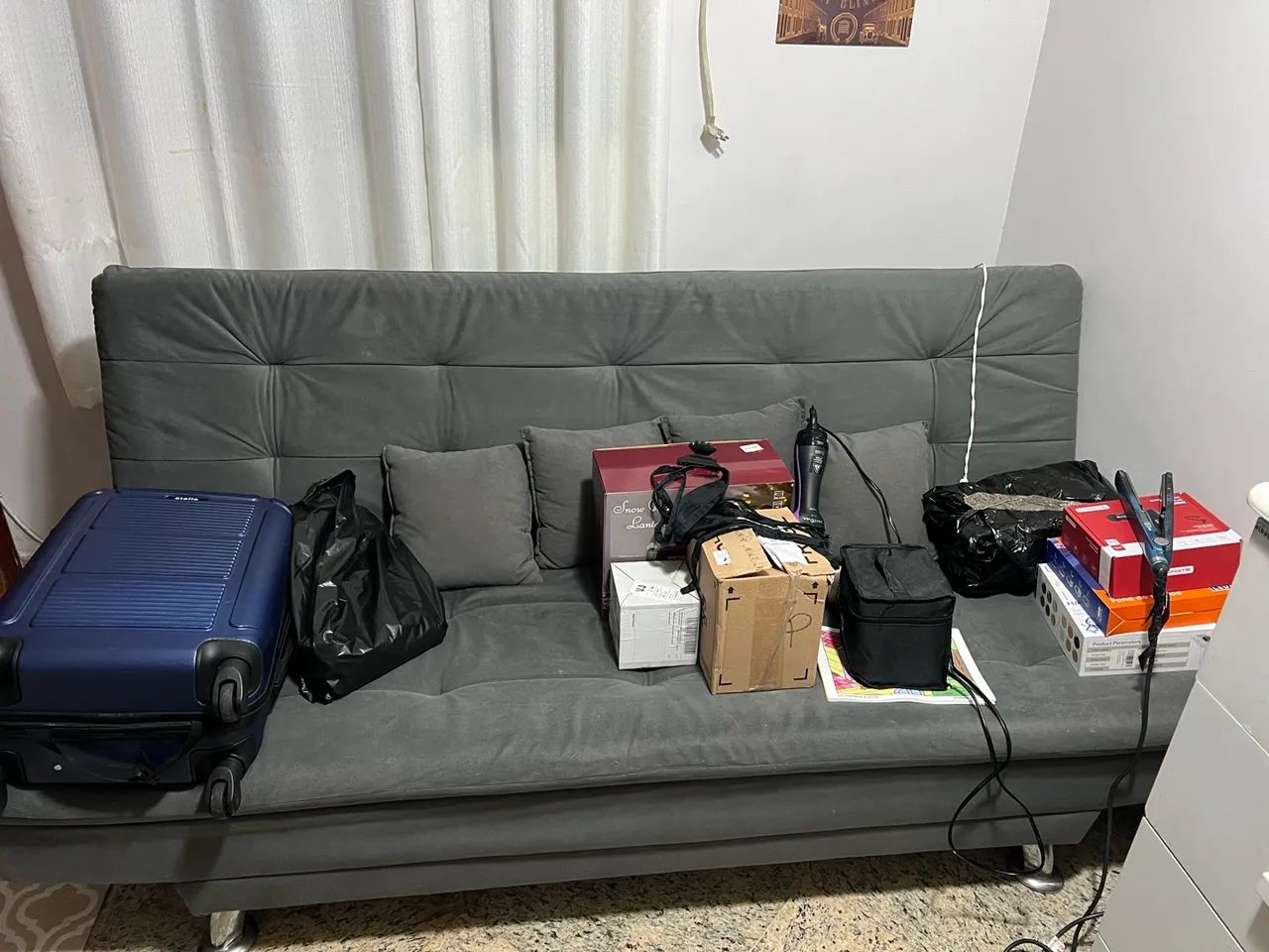 Sofá Cama Cinza  - Foto 3