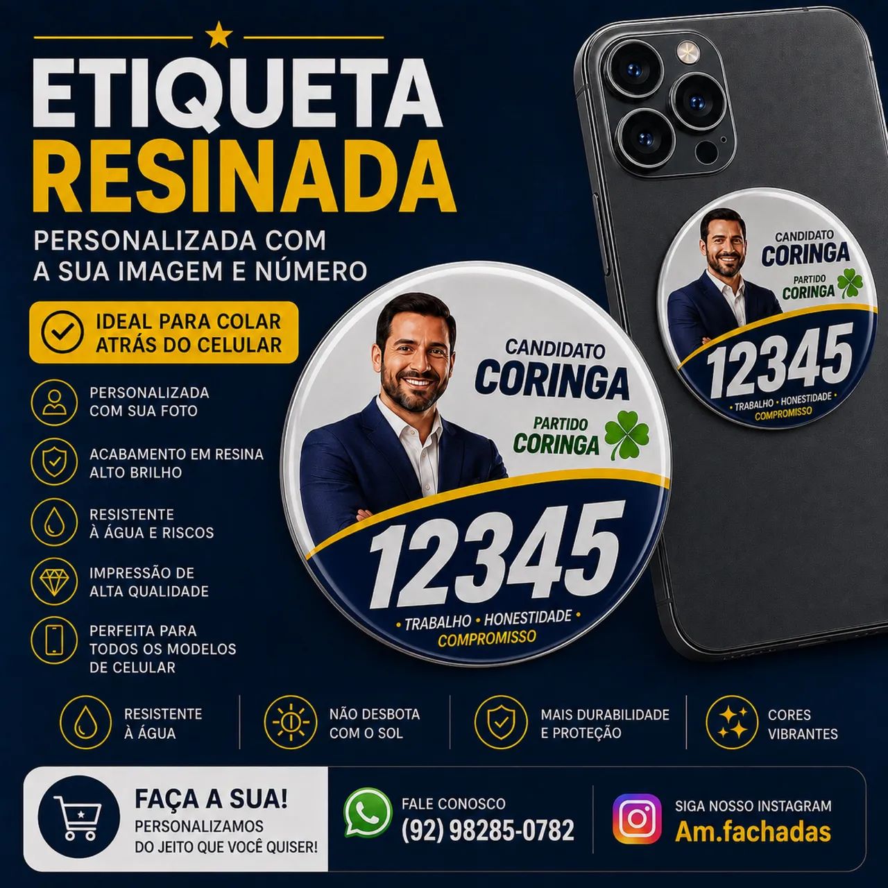 Etiqueta resinada politic4