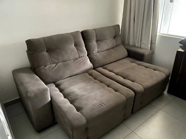 Sofá retrátil reclinável 4 Lugares - Foto 3