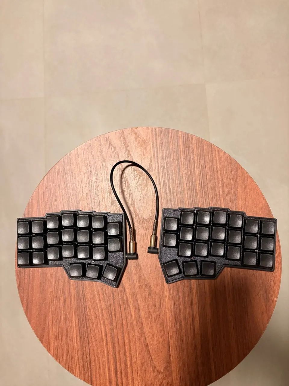 Teclado Mecânico Corne 40% Split Low Profile VIAL Hot-Swap
