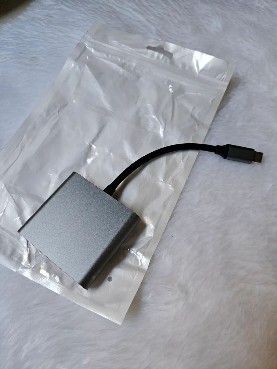 Adaptador Conversor Usb 3.0 Tipo C Para Hdmi 4k 3 Em 1 - Foto 5