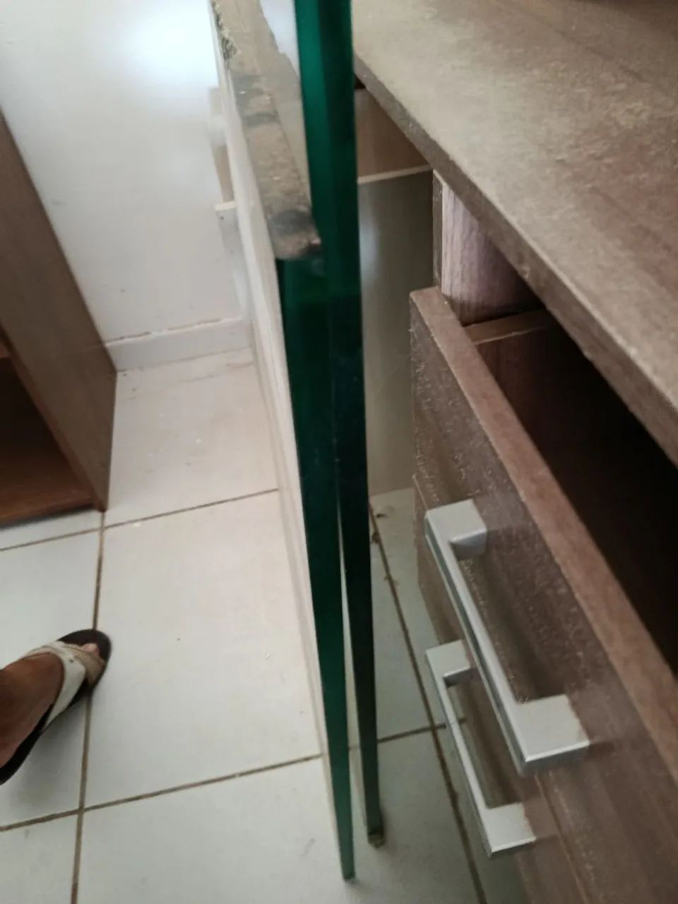 Escrivaninha em vidro  - Foto 5
