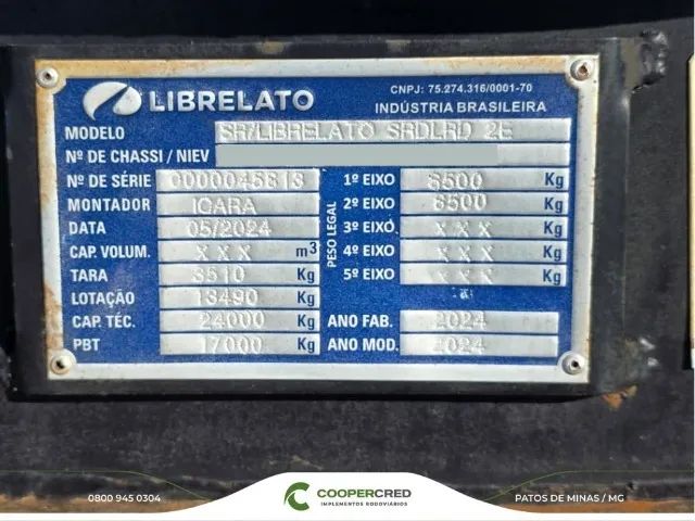 Rodocaçamba Librelato 2024 com Lona Fácil - Foto 5