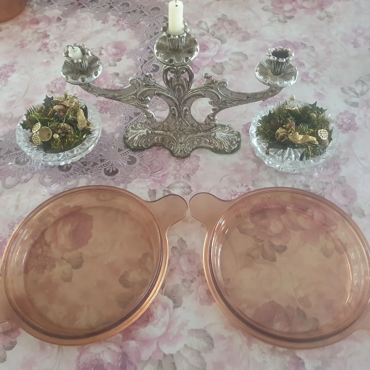 4 tampas avulsas de panelas de vidro vision . 1990.