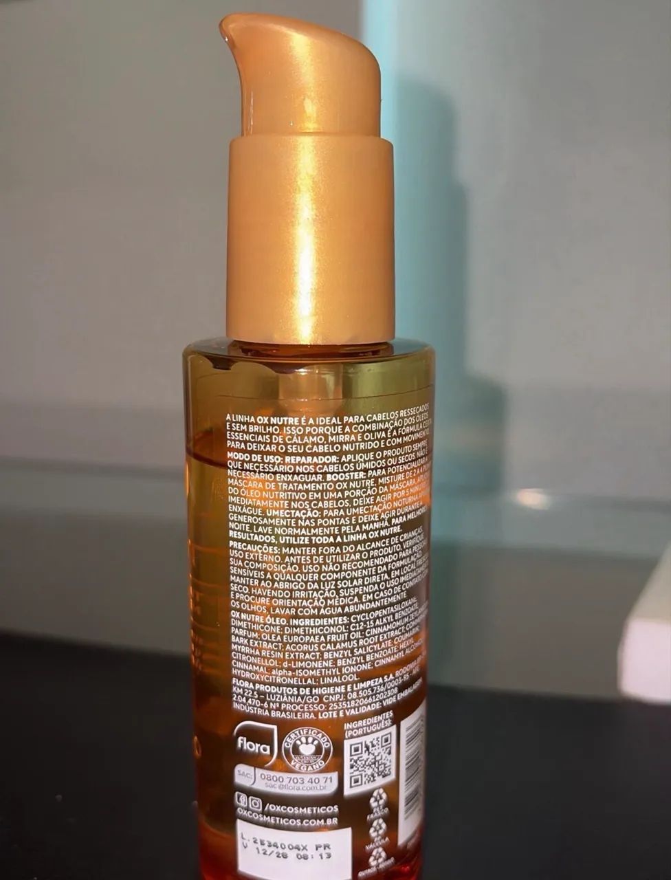 óleo capilar ox nutre 120ml - Foto 2