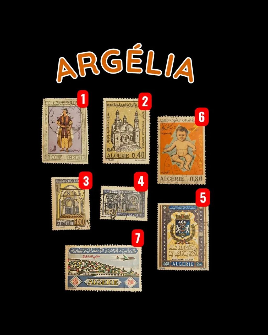SELOS ANTIGOS DA ARGÉLIA 