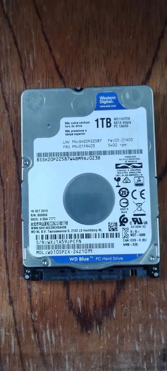 Hd notebook 1 tera