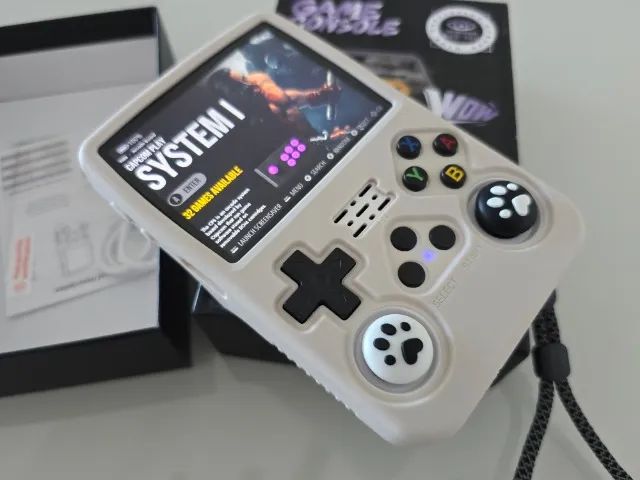 Console completo R36S 128, com case e protetor silicone (NOVO)