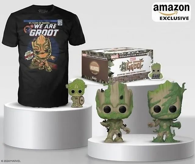 Combo Funko Marvel Groot e Funko 5 Star Hellboy - Lacrados - Foto 4