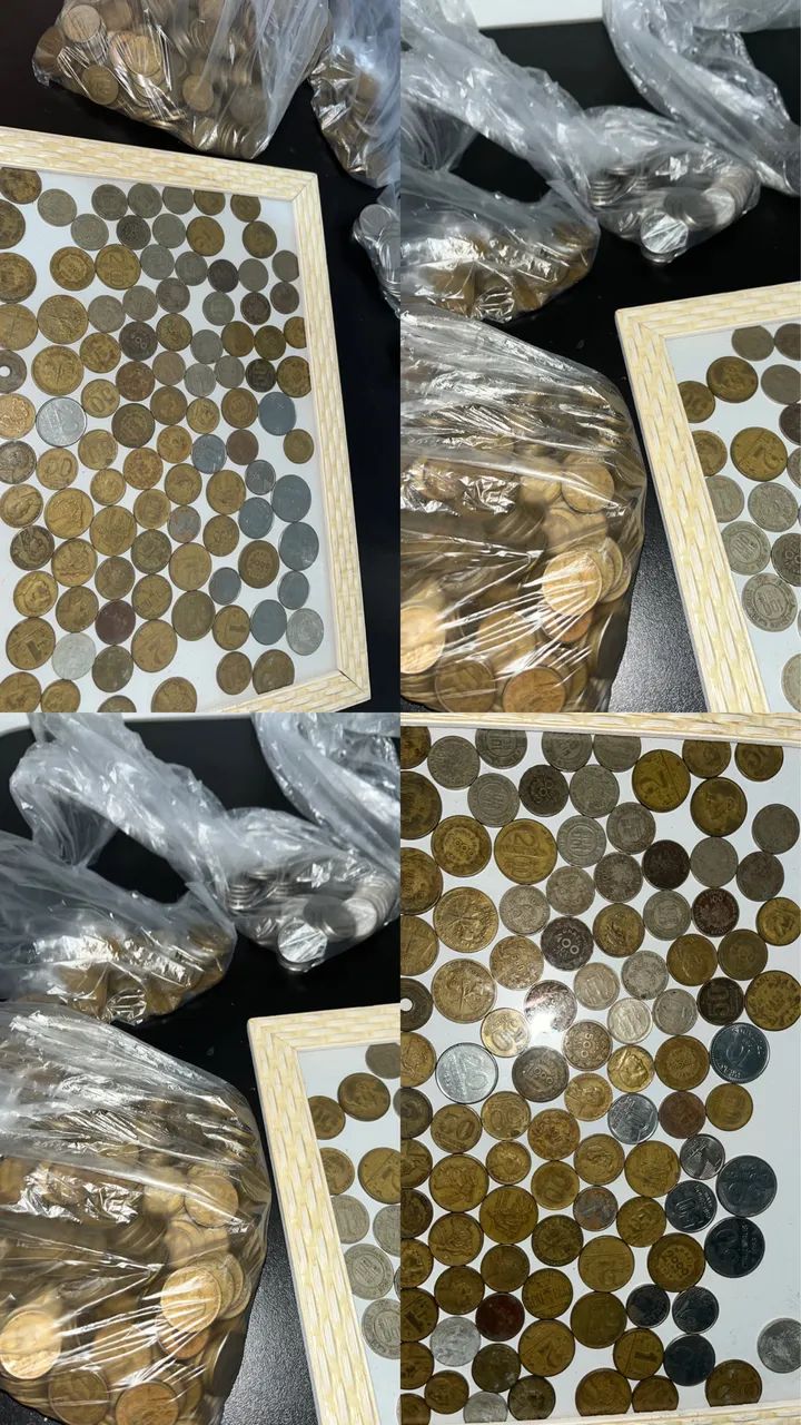 Coleção de moedas antigas