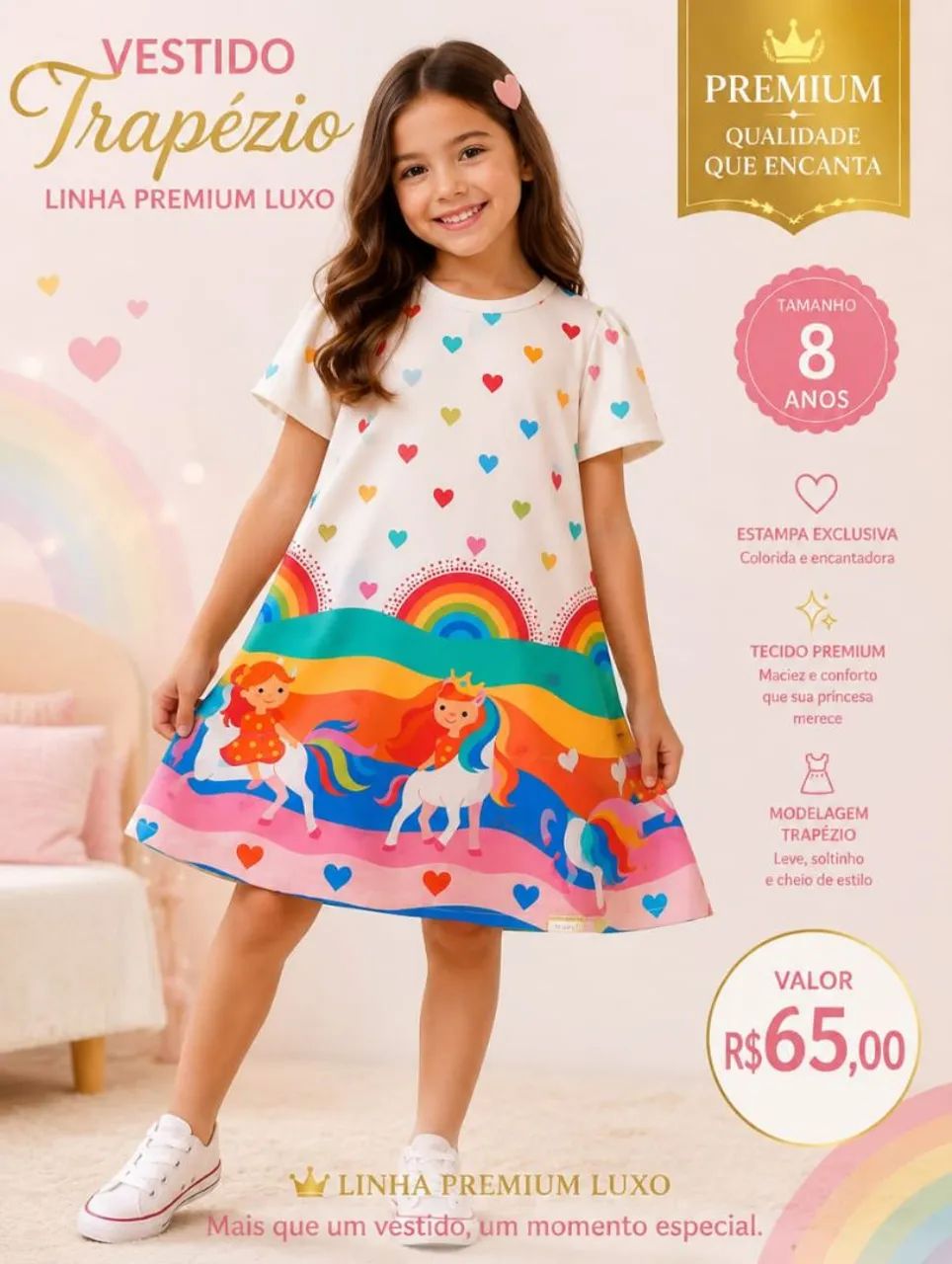 Vestidos infantil linha premium