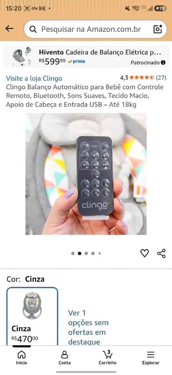 Cadeirinha de descanso - Foto 3