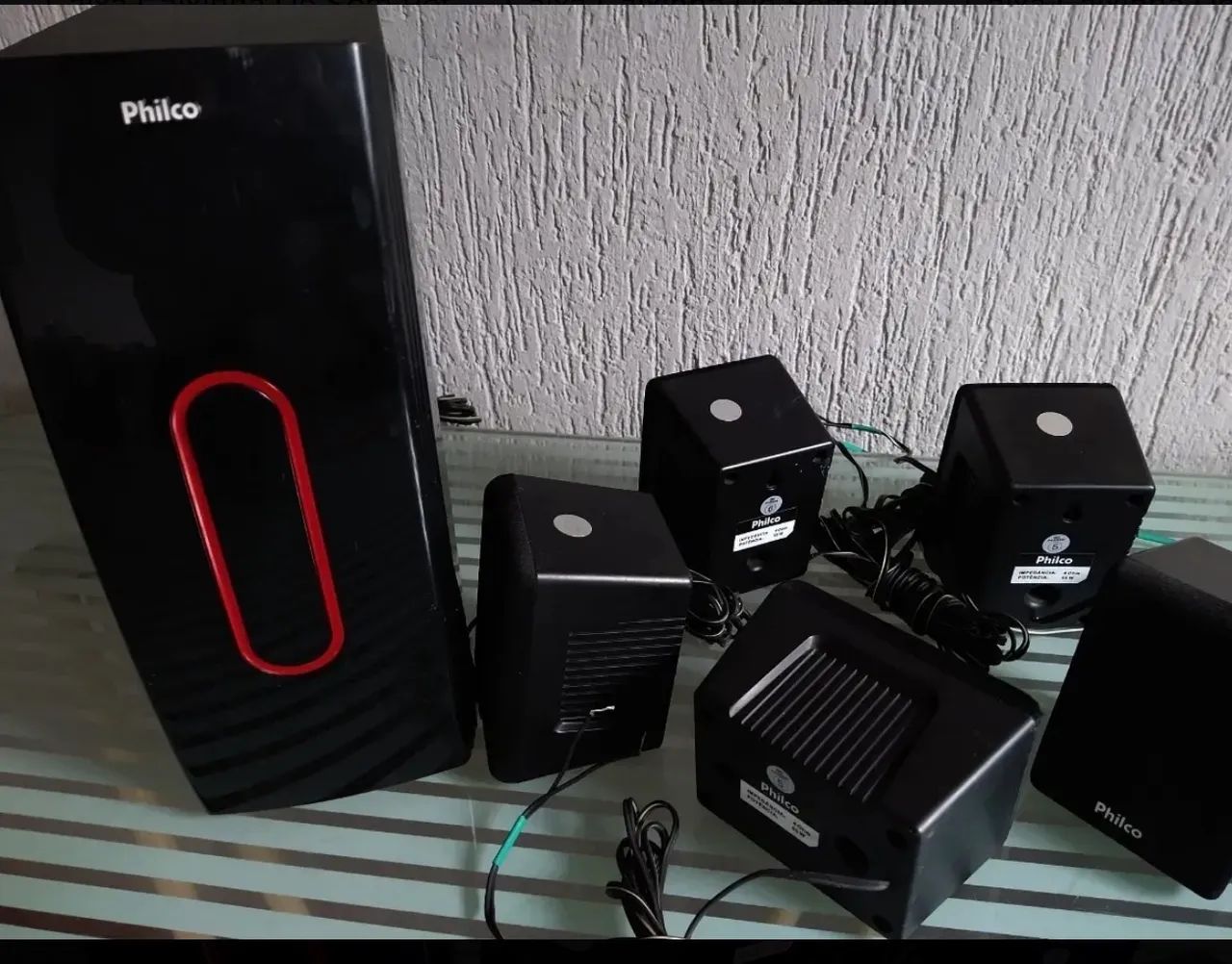 Kit 5 caixas de som com subwoofer  - Foto 3