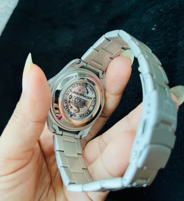 relógio Tag aquaracer prata - Foto 3