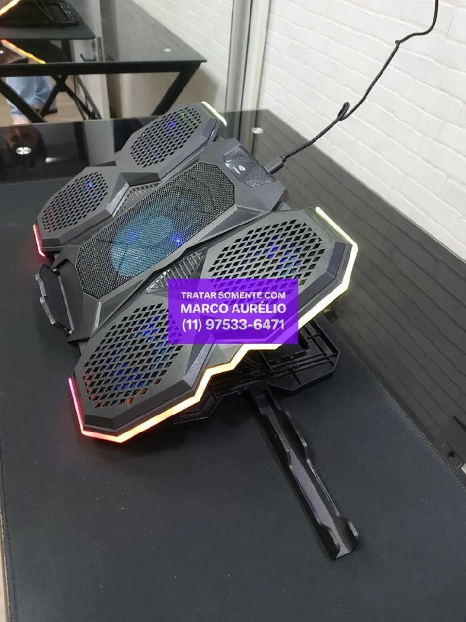 Mesa de Notebook RGB Husky - R$ 100 - Foto 4