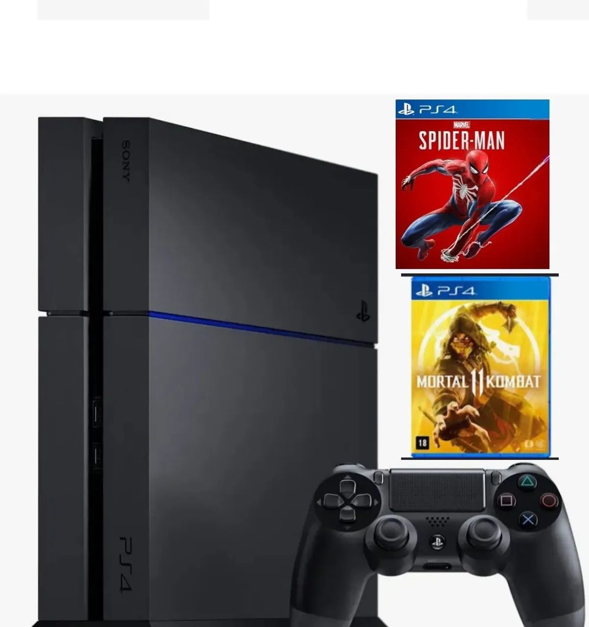Ps4 1 TB um Comtrole+dois  jogos ? 