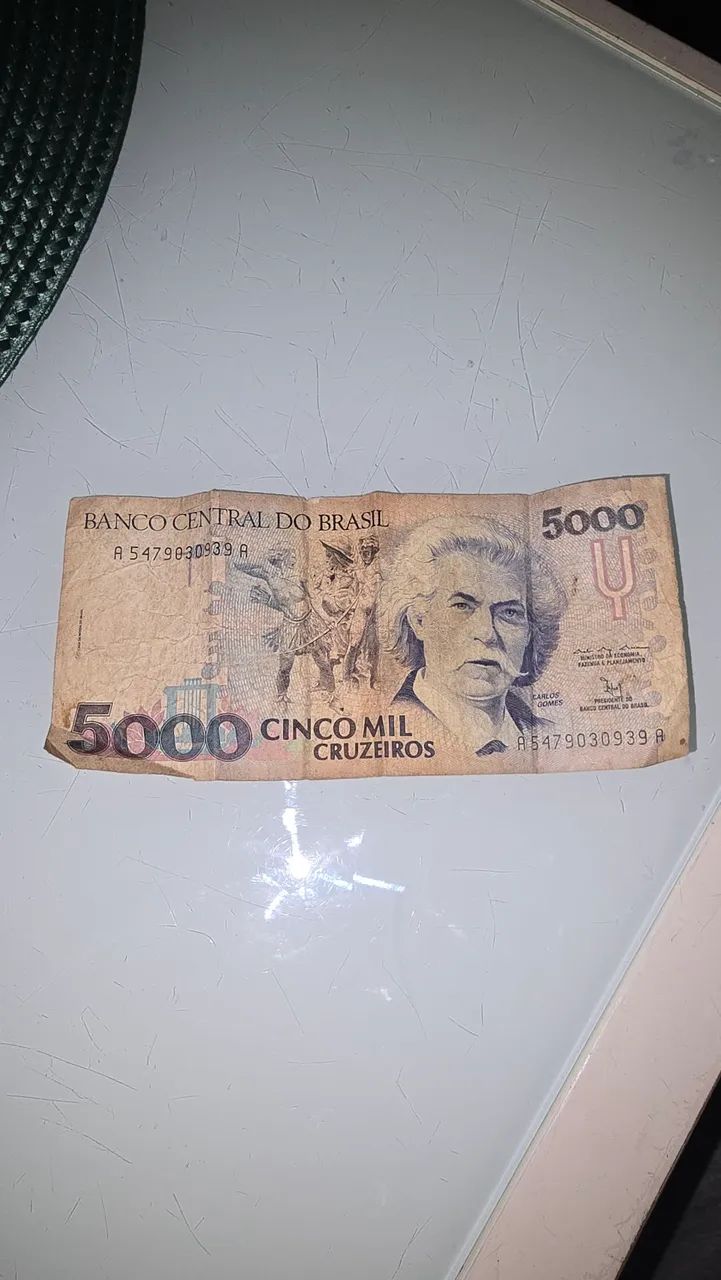 Cédula antiga 5 Mil Cruzeiros
