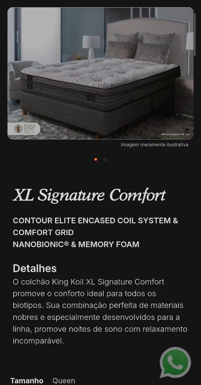 Cama Queen Size, King Koil (XL Signature) - ENTREGA GRÁTIS  - Foto 5