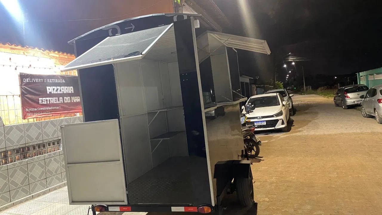 Trailer 1,80x 3m todo revestido em acm, nunca foi usado! Perfeito pro seu negocio  - Foto 5