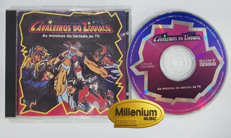 CD Os Cavaleiros Do Zodíaco As Músicas Do Seriado Da TV 1995