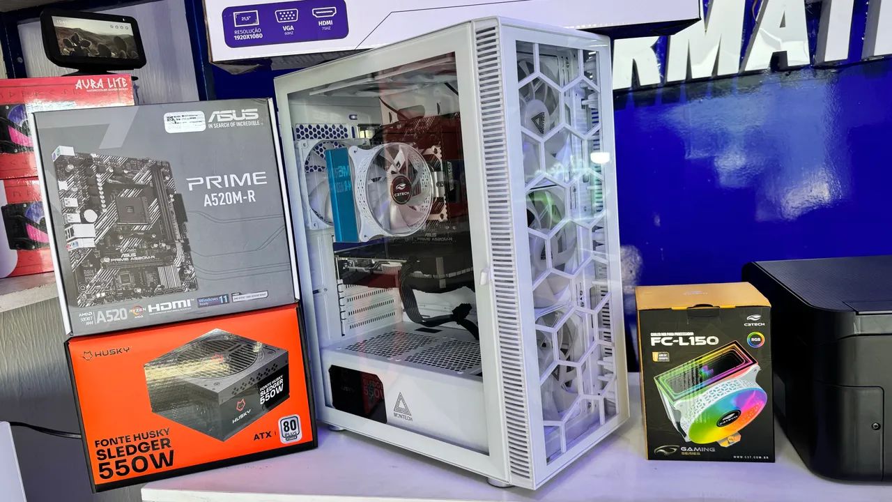 Pc gamer Ryzen 5 5500 + Rx 580 8gb  - Foto 4