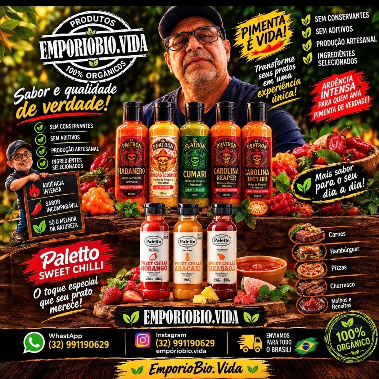 Pimentas e molhos agridoce  - Foto 2