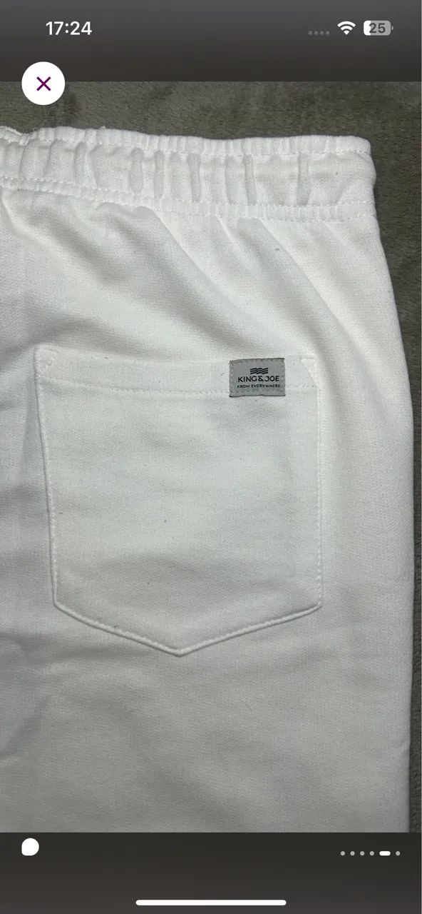 calça de moletom king & joe off-white 40 - Foto 2