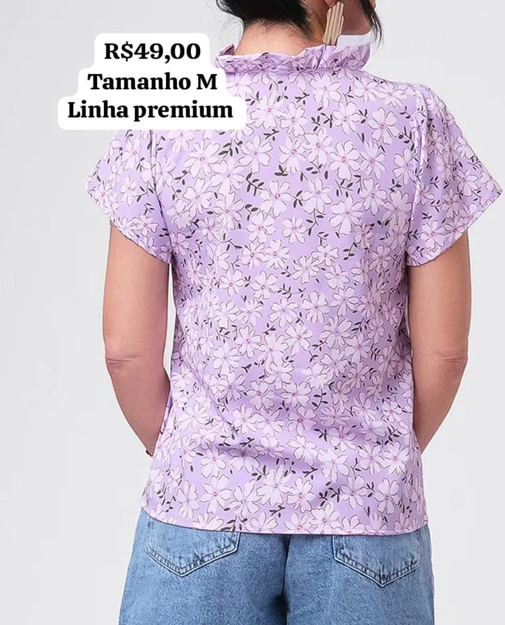 Blusa feminina tamanho M - Foto 2