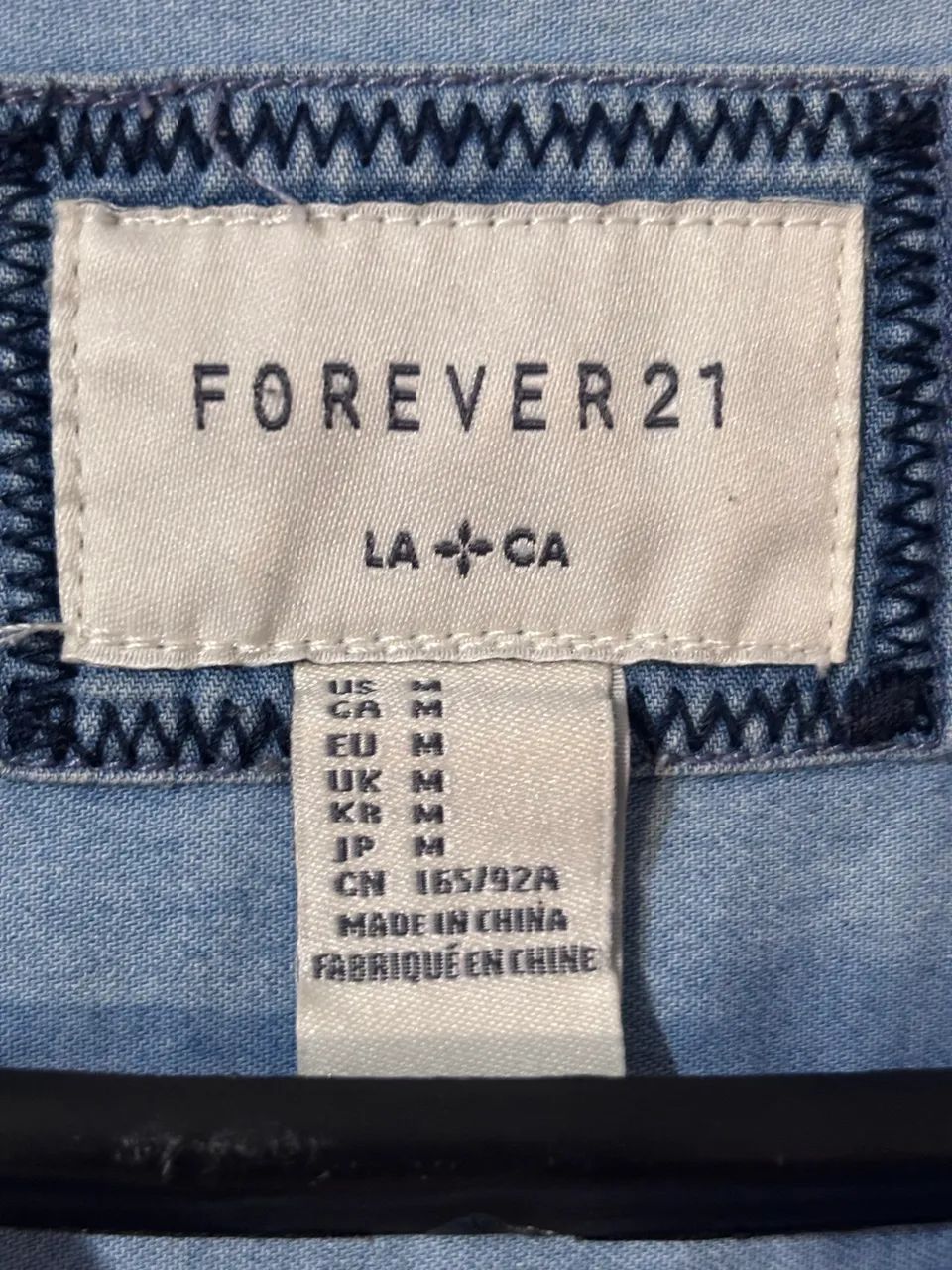 Camisa Masculina Jeans Forever 21 - Foto 3