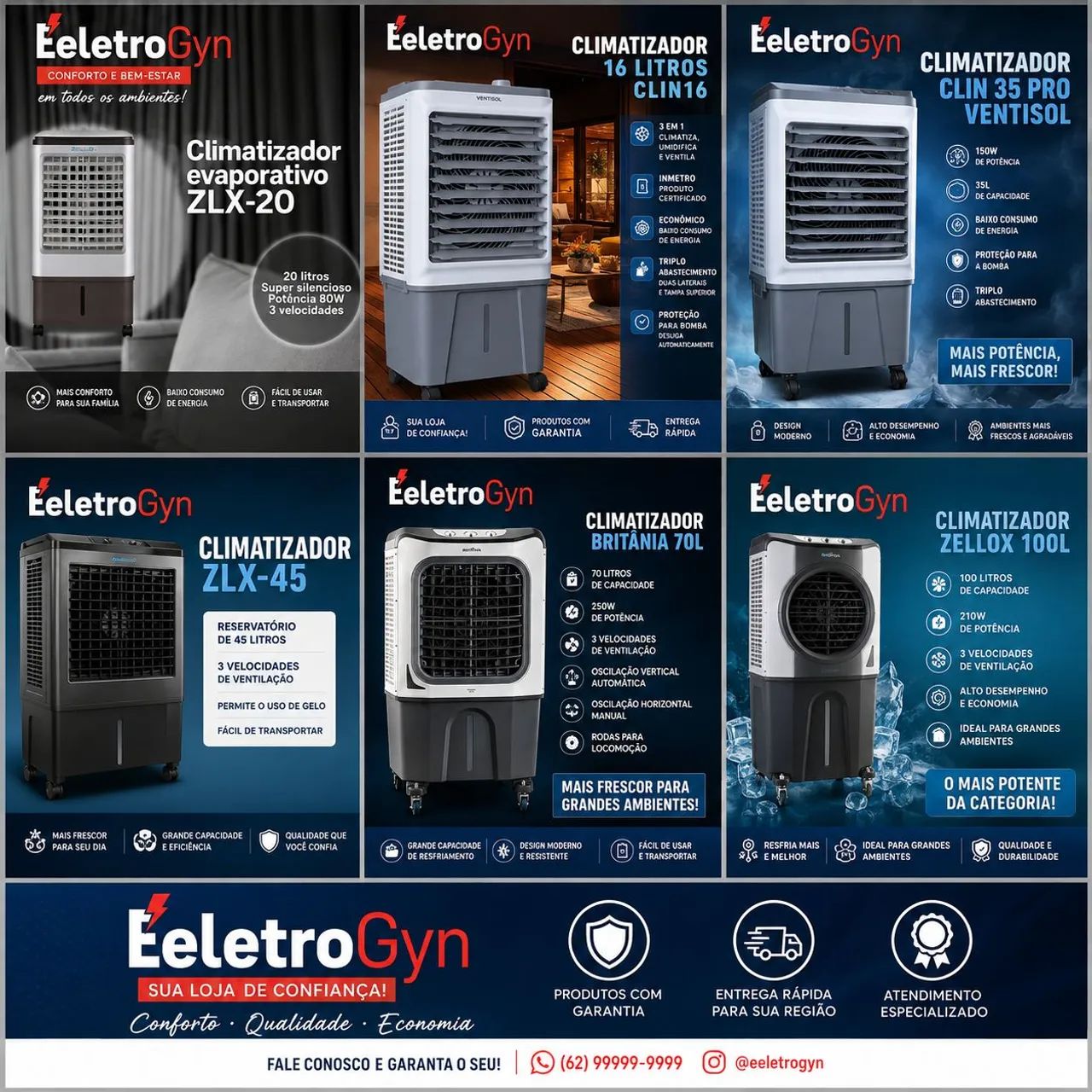Ventiladores /mesa /parede /coluna /com controle  - Foto 2