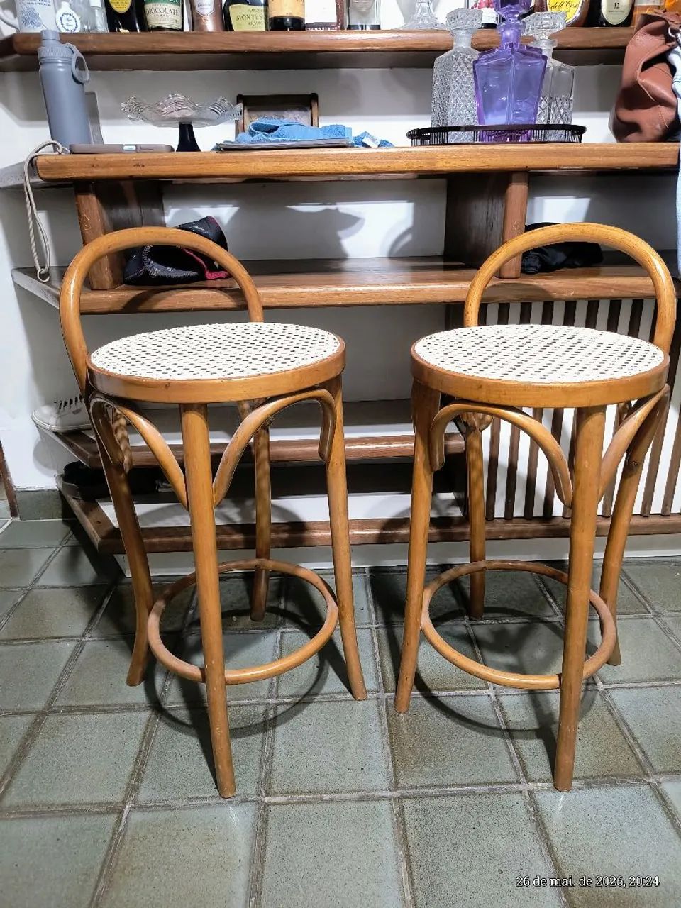 Banquetas altas(parcelo cartão)estilo Thonet