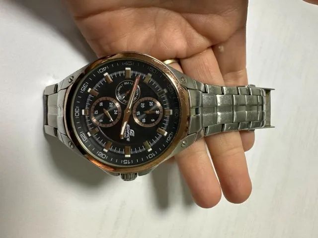 RELOGIO CASIO EDIFICE BEM CONSERVADO!!! FUNCIONANDO PERFEITAMENTE. - Foto 3