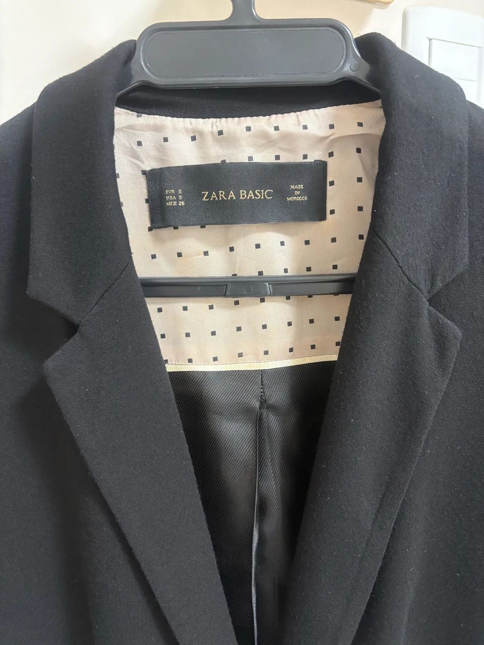 Blazer Zara Tam P cor preta - Foto 3
