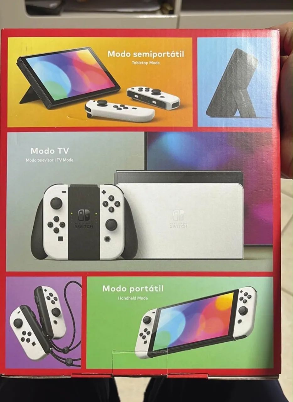 Nintendo Switch Oled na caixa + jogos Vendo e troco  - Foto 3