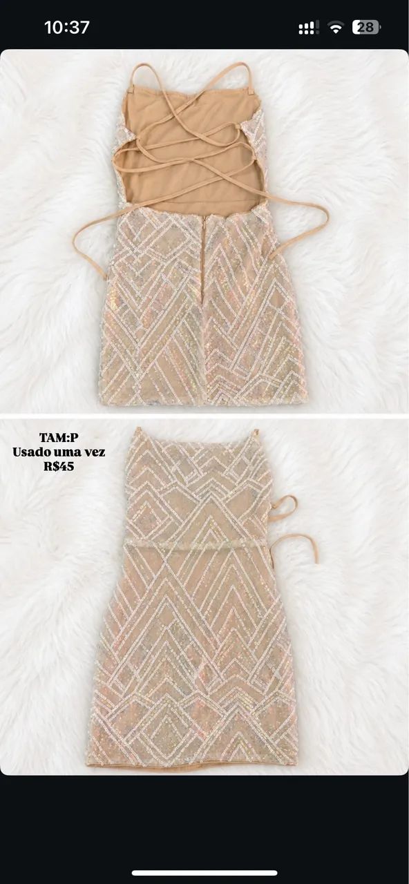 Vestido de paete 