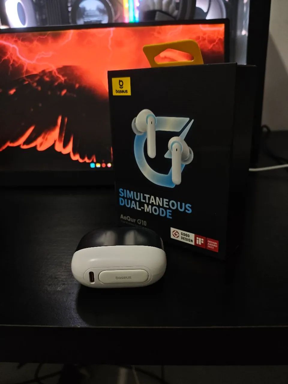 Fone de Ouvido - Baseus G10 - com dongle 2.4ghz  - Foto 5