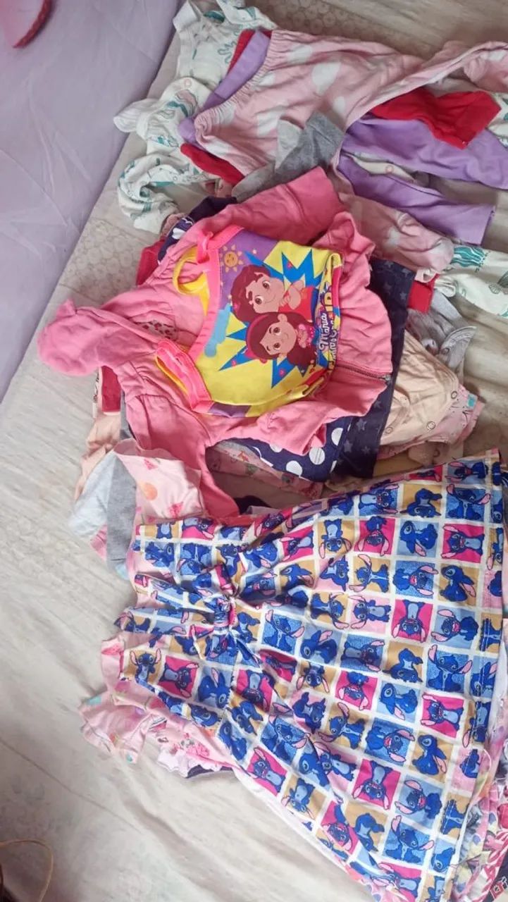 Lote de roupa menina 