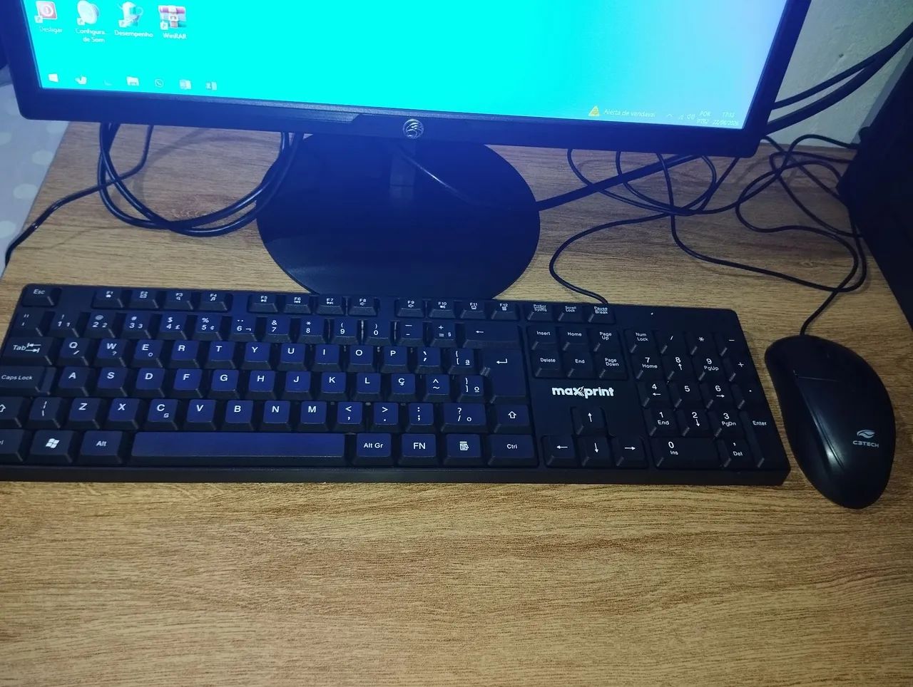 Vendo kit monitor Brazil Pc19 polegadas com teclado e mause  - Foto 4