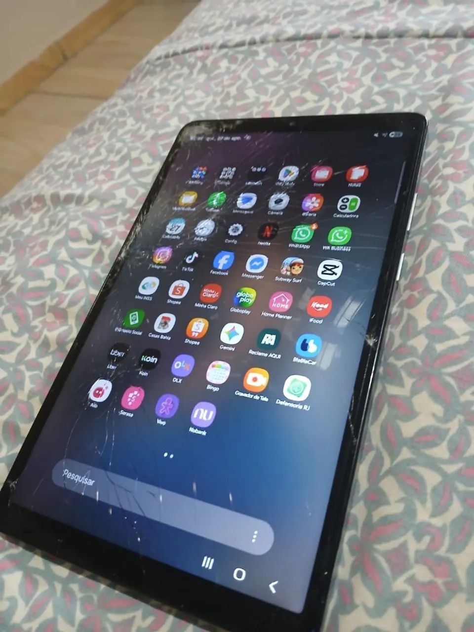Tablet Samsung A11 tela grande,  vai com teclado e mouse Bluetooth + caixa e nota fiscal - Foto 3