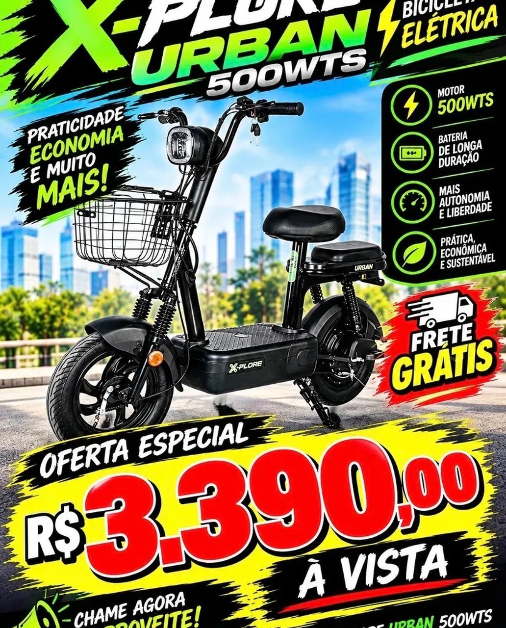 Scooter elétrica 500w