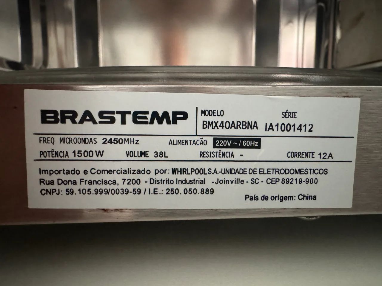 Microondas Brastemp 38L (sem puxador) - Foto 4
