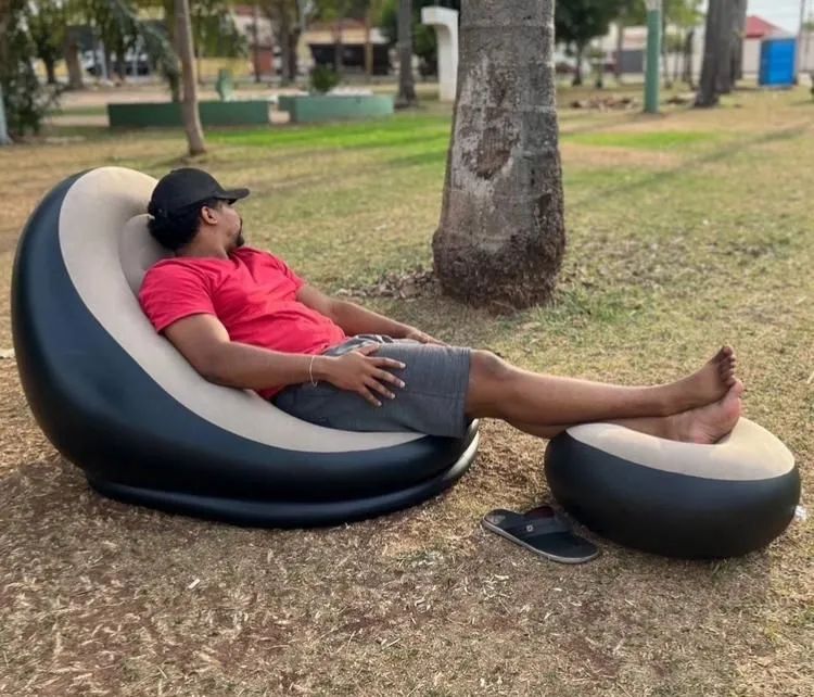 Puff Gigante mega confortável inflável novo a pronta entrega - Foto 3
