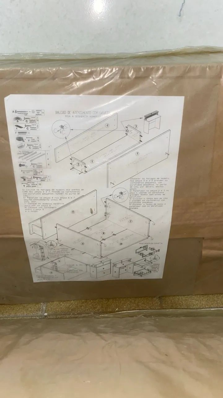 BALCÃO RECEPÇÃO CAIXA ATENDIMENTO COM GAVETA  - Foto 4