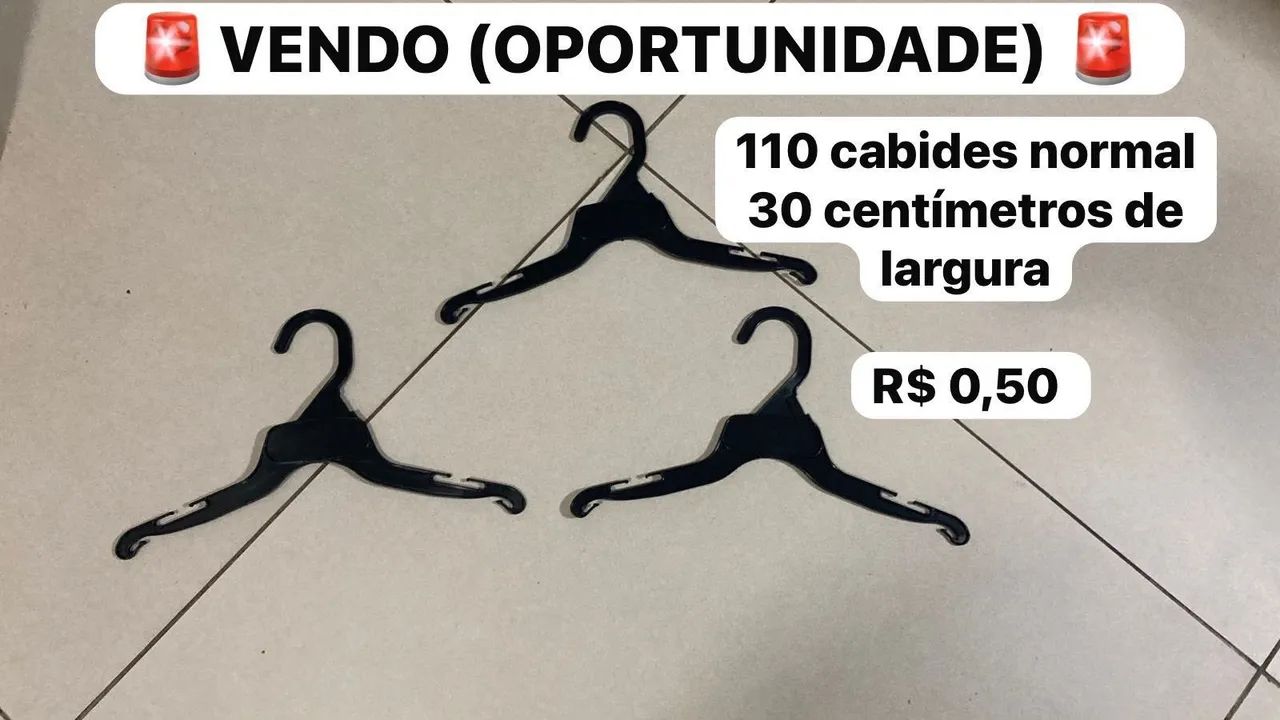 Cabides plástico preto  - Foto 3